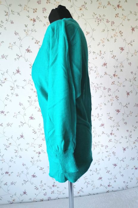 Zielony sweterek, dzianina, vintage