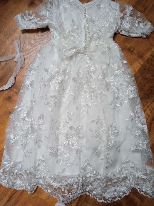 Sukienka do chrztu r.68