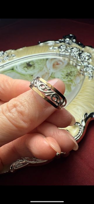 Срібна каблучка з раухтопазом