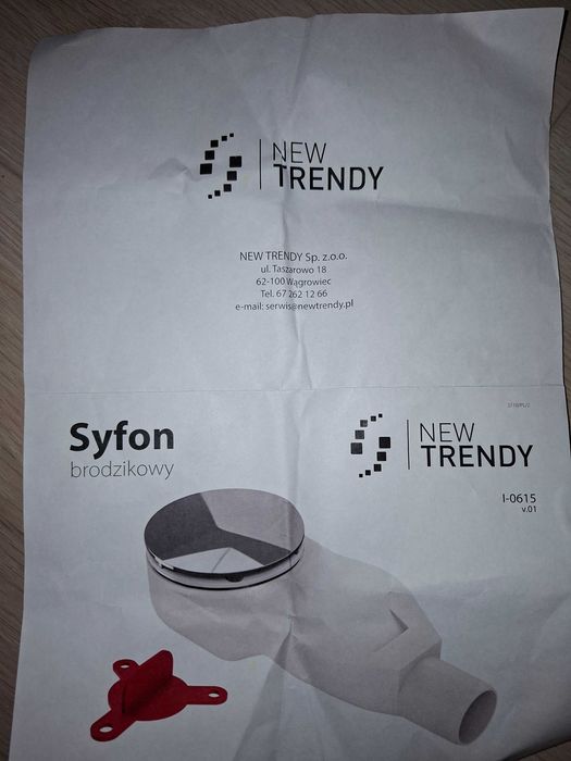 Syfon do brodzika New Trendy Thino chrom S-0038