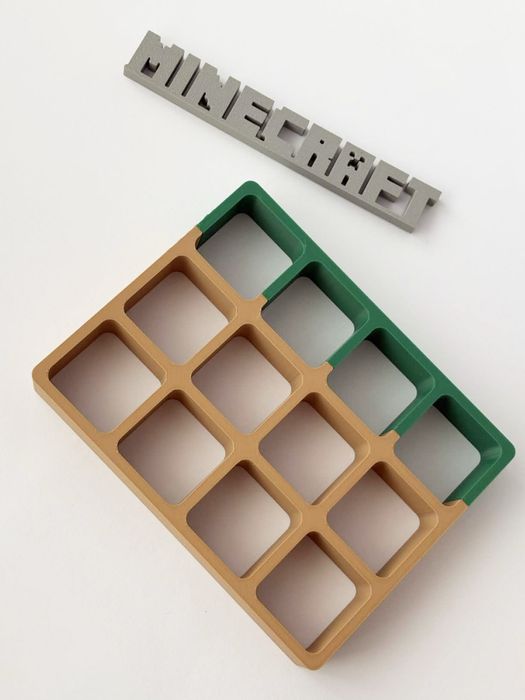 Підставка для фігурок Minecraft Kinder Joy 3D (12 слотів)