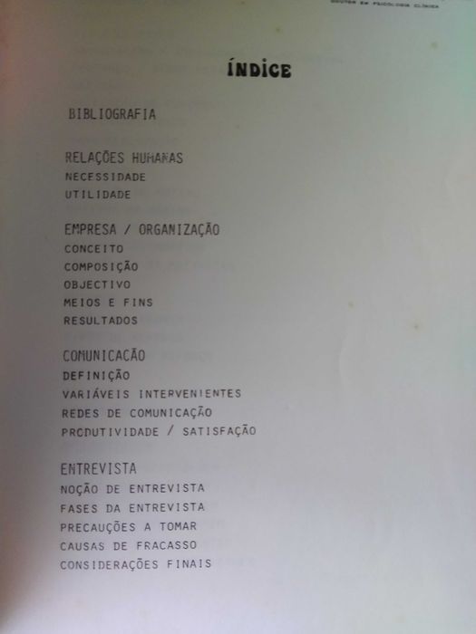 Psicosociologia da Empresa - Organização - Mário Noronha