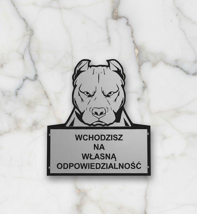 Tabliczka uwaga pies