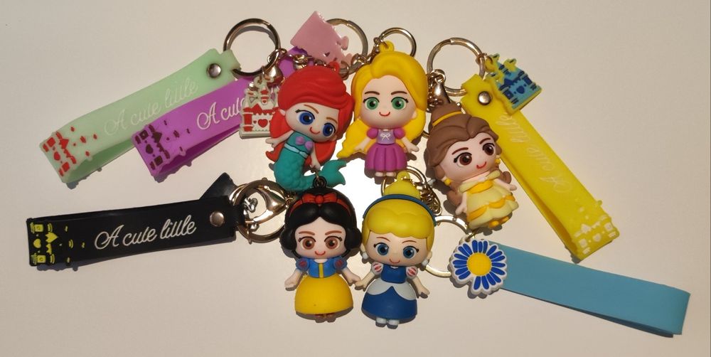 Pack 5 porta chaves princesas Disney *NOVO*