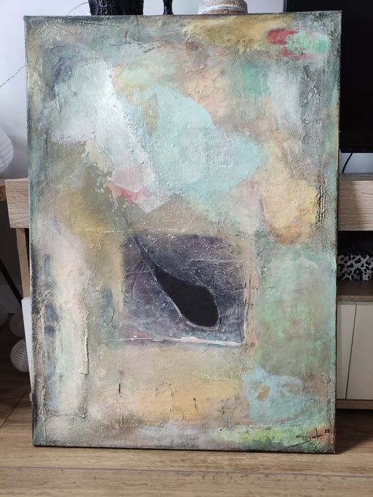 Telas abstratas tinta acrilica