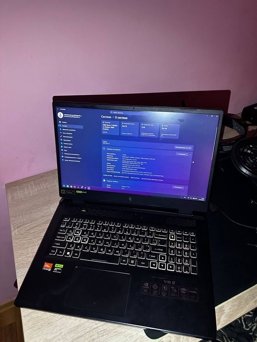 Acer Nitro 17 RTX 4060\16gb ddr5\ M2 500+500