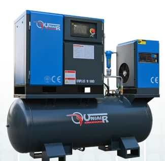 COMPRESSOR DE PARAFUSO COM  INJEÇÃO DE ÓLEO UNIPLUS+ 5.5 270 D