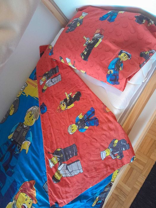 Capa de Edredão Lego City + Capa Almofada