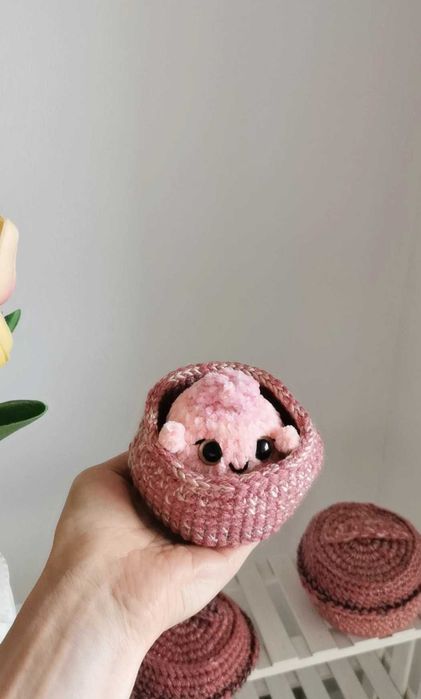Chiński pierożek na szydełku handmade, rękodzieło