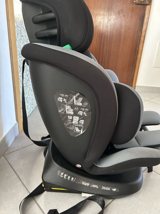 Cadeira auto giratória 360° com ISOFIX 40-150cm (0-36kg), Aprox. 0-12 anos