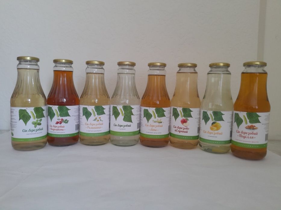 Сік березовий 1 л в асортименті Натуральний