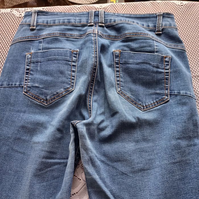 Spodnie wysoki stan damskie denim co