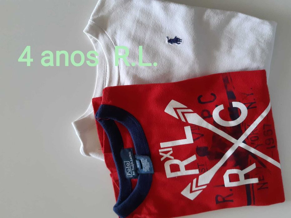 T-shirts, polos e camisas manga curta Ralph Lauren 4anos