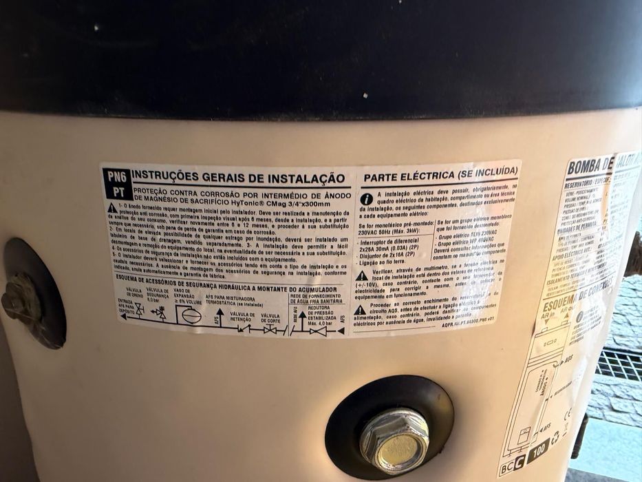 Bomba de calor AQUAFER 100Litros como nova
