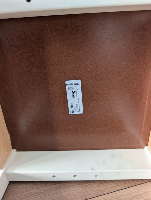 IKEA ZESTAW KRITTER stolik +1 x krzesełko, BIAŁY