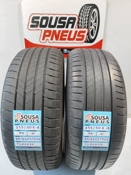 2 pneus semi novos 225-50R18 Bridgestone - 120 euros Oferta dos portes