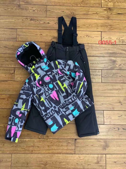 Зимовий мембранний термо костюм комбінезон на дівчинку128-164 Dizumer