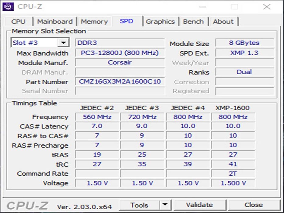 DDR3 8GB CorsaiR VengeAnce 12800 -Komputer