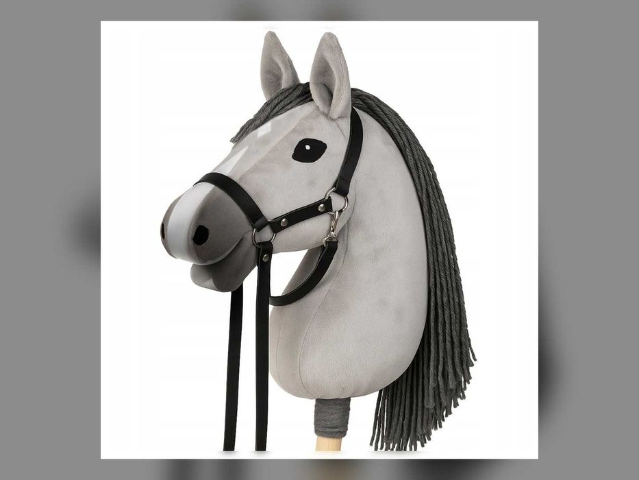 Koń na Kiju Hobby Horse Głowa Konia A3 Konik na Patyku z Ogłowiem