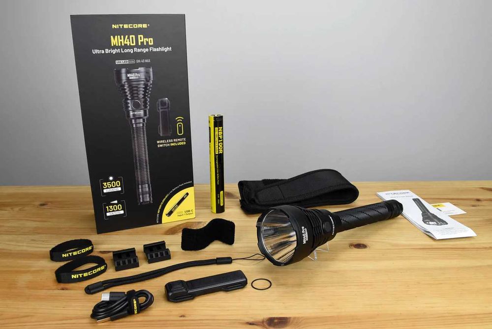 Nitecore MH40 Pro Надпотужний Дальнобійний Ліхтар 3500 Люмен 1300 Метр