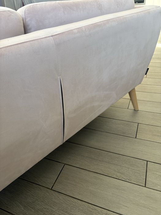 Sofa rozowa welur