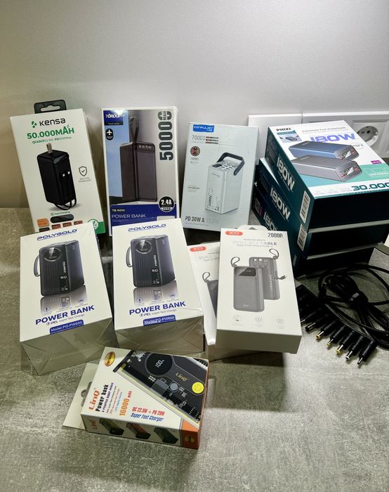 Power bank Повербанк 50000мач 70000мач 30000мач для ноутбука