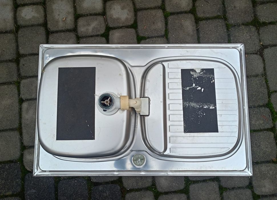 Zlew ceramiczny że stali nierdzewnej