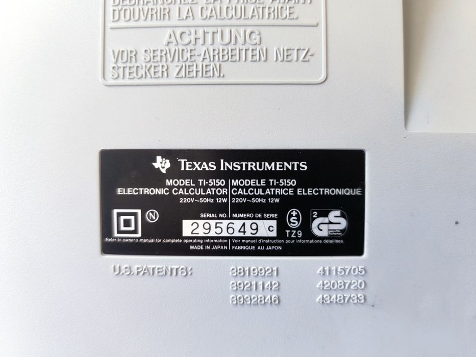 Calculadora Texas Instruments TI-5150