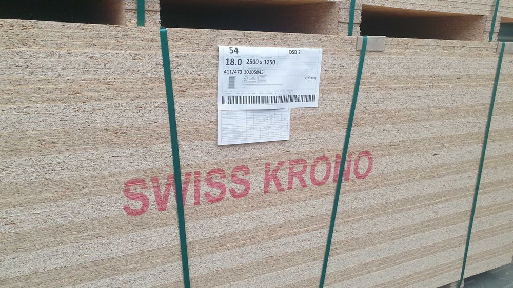 Płyta OSB gr 18 mm 1250 x 2500 PROMOCJA Cena brutto