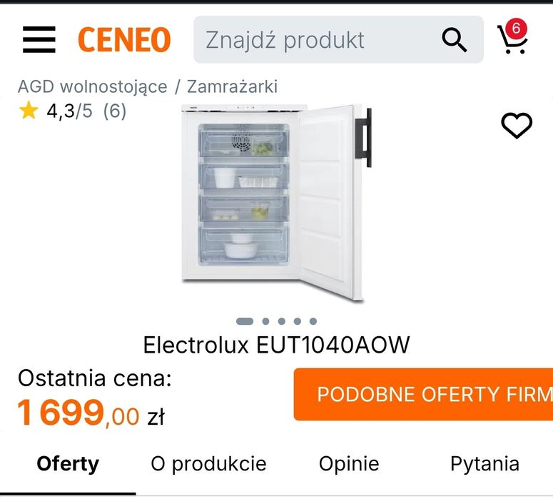 Zamrażarka Elektrolux