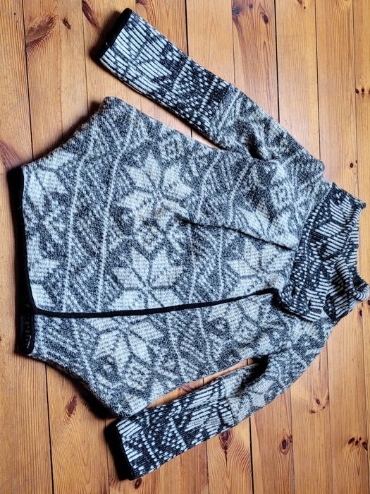 Kurtka wiosenna włoski ciepły kardigan sweter M