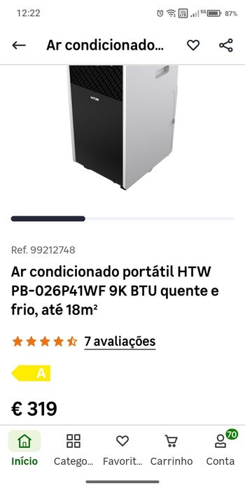 Ar condicionado portátil quente e frio HTM