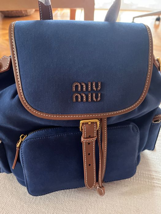 Granatowy plecak miu miu