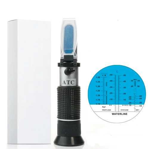 Рефрактометр тестер антифриза теплоносителя электролита в кейсе