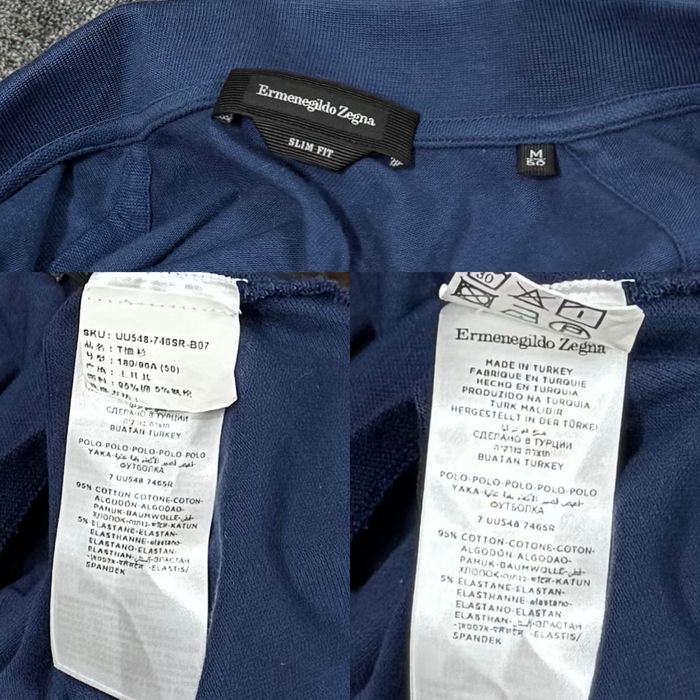 Футболка чоловіча Поло Ermenegildo Zegna Original Polo Shirt синій M