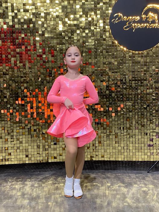 Бейсик рожевий, сукня бальні танці