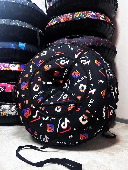 Тюбінг тюбинг 100 120 таблетка плюшка санки ватрушка зимовий міцний