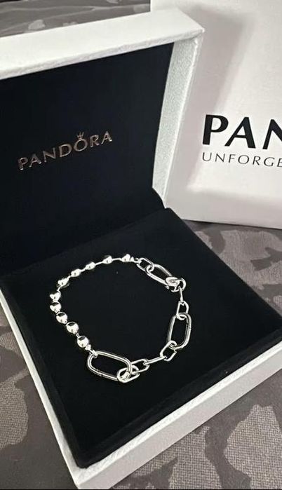 Жіночий срібний браслет пандора pandora me сріьло 935 розмір 17-21