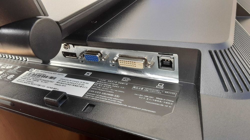 Monitor Hp eltedisplay E201  e volante Sidewnder precision Microsoft