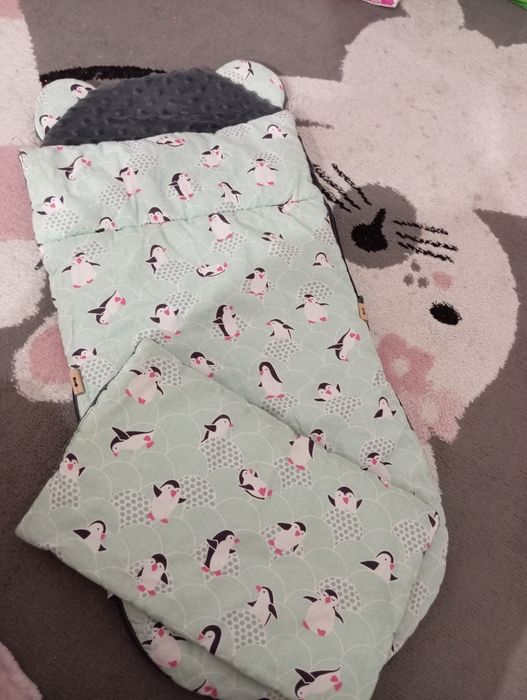 Ciepły śpiworek do wózka, sanek
