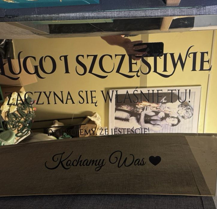 Zlota tablica ślubna