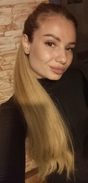 Хвост из натуральных Словянских волос (на крабе)