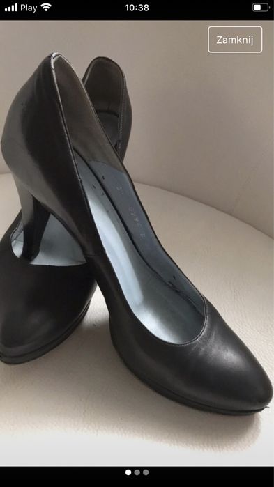 Czarne czółenka Venezia r. 37/23