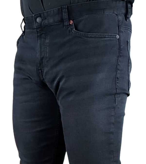Męskie jeansy Hugo Boss Delaware -Slim blado-czarne nowe oryg. W38/L34