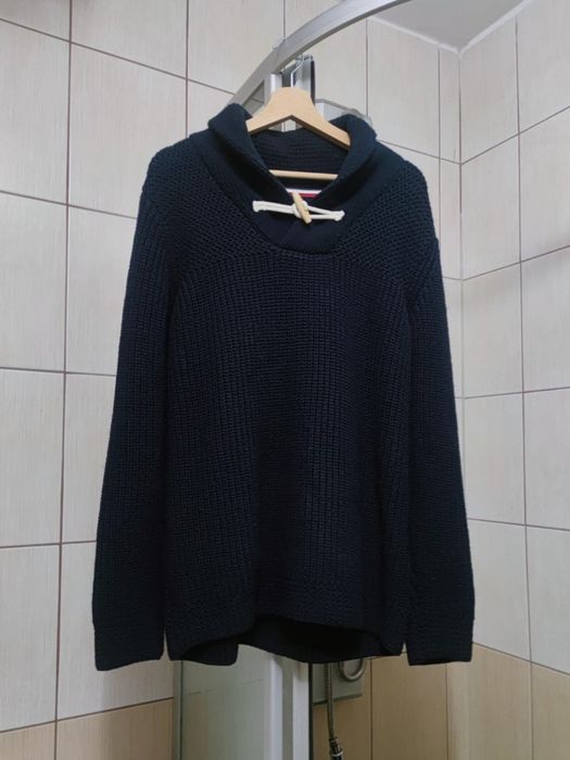 Sweter XL Mont  męski w kolorze głębokiego granatu, charakteryzujący s