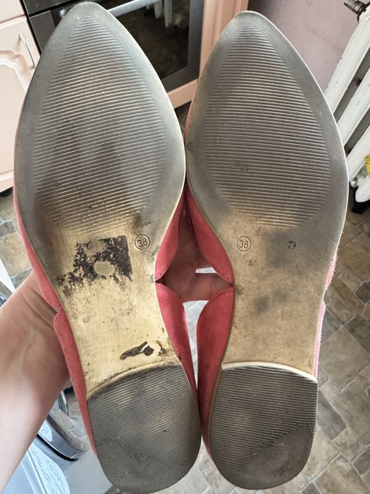 Туфлі балетки s.Oliver замша шкіра