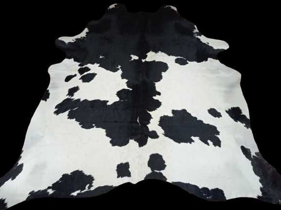 Ogromna Skóra Krowia Naturalna 230x200 cm – Łaciata, Unikat