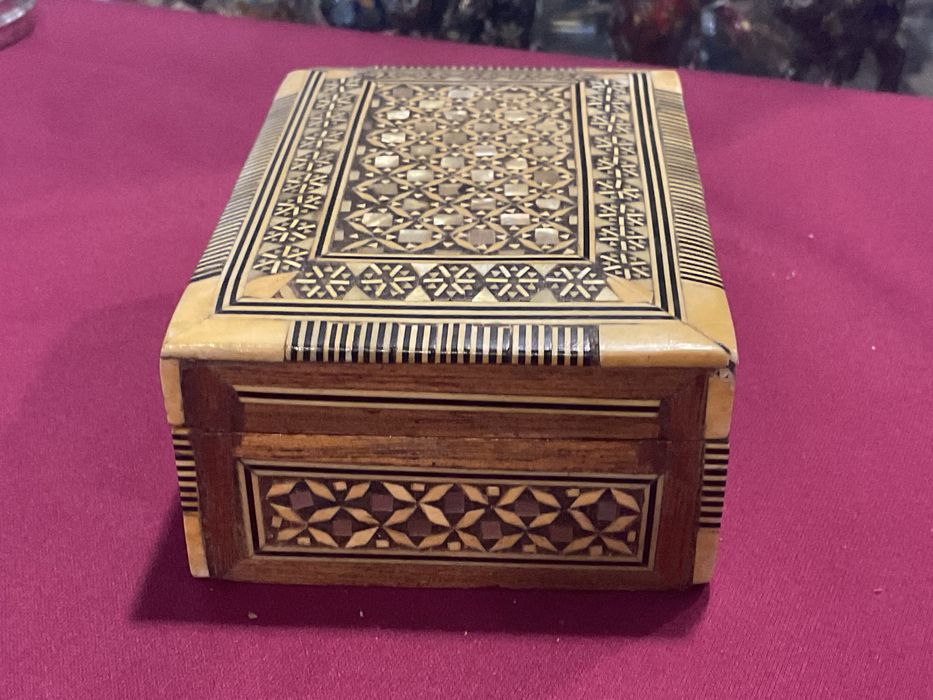 Caixa moorish mosaic madre pérola 12x08x05 cm