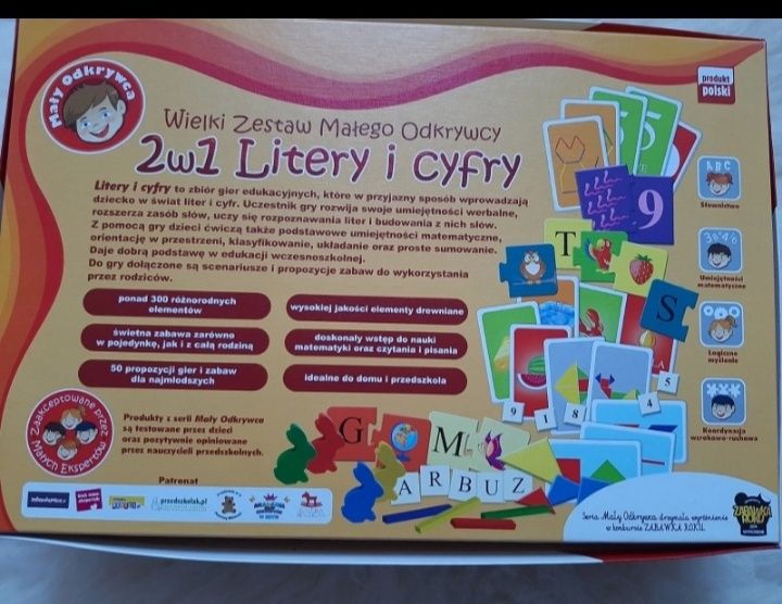 Trefl Wielki Zestaw Małego Odkrywcy 2w1 Litery i Cyfry