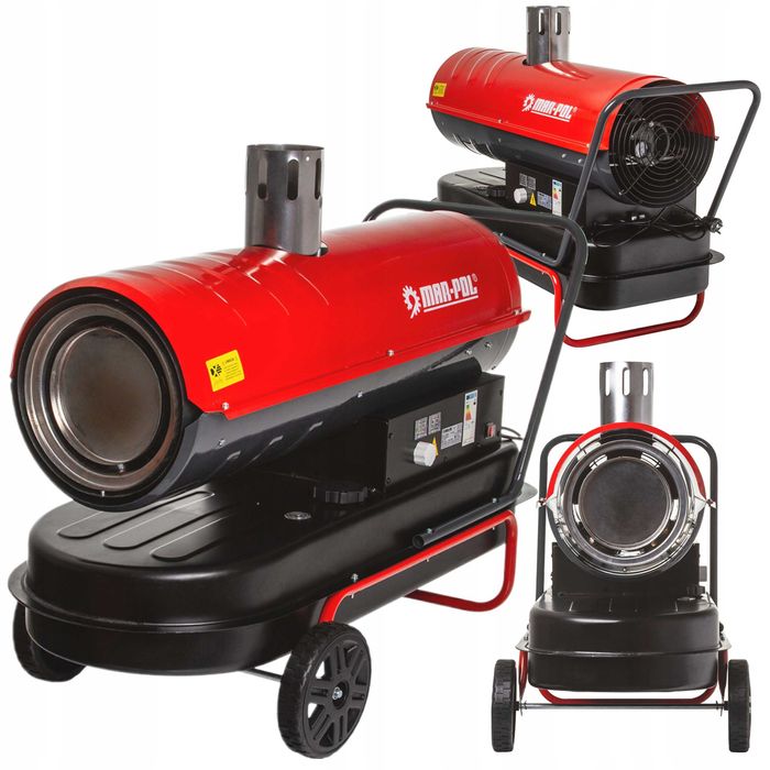 Nagrzewnica olejowa spalinowa 40kw z kominem odprowadzaniem spalin